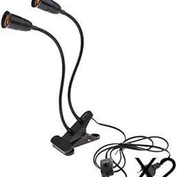 MERISHOPP 2xEU Plug E27 2-Head Clip on Reading Light Base Desk Reading Lamp Socket Black|Home & Garden|Lamps, Lighting & Ceiling Fans|Lamps-image-64