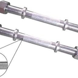 Tapas Set of Chrome Plated Solid Steel Dumbbell Rod (27mm dia, 14 Inch length)-image-33
