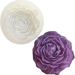 UKIYO international - Silicone Mould Big Peony Flower Rose Shape for Candle Making Resin Art & Craft Mold for DIY Handmade Soap Making & Cake Decoration-image-93