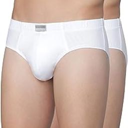 Men Anti Bacterial Briefs - 100% Combed Cotton - Pack of 2 - Colour Fresh, Moisture Wicking-17