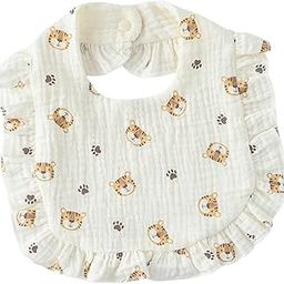 BNF® Cotton Baby Bib Feeding Bibs Soft Washable Burp Bibs for Baby Eating Feeding Tiger|Baby | Feeding |Baby Bibs & Burp Cloths|1 Baby Bibs-11