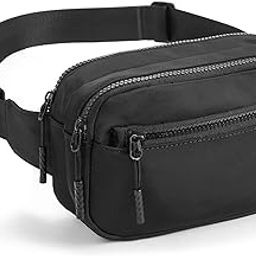 Telena Fanny Packs for Women Men Fashionable Cross Body Fanny Pack Belt Bag for Women with Adjustable Straps, 0-Black, One Size-image-49