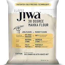 Jiwa 30 Degree Makka Flour/Atta| Patented Cold Pressed Flour |Slow Ground | Makke Ka Atta| Corn Atta | Gluten Free | 1 kg-image-59