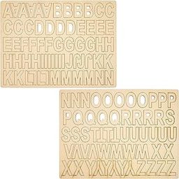 Bright Creations Wooden Alphabet Letters, 2 Inch, 120 Pieces, Rustic Modern Style, Unisex, All Seasons-27