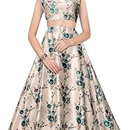 Women Silk Semi-Stitched Lehenga Choli Set-image-35
