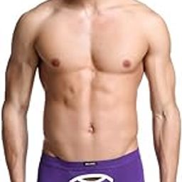 Mens Swimming Trunks Beach Running Shorts Boxer Briefs Swimsuits Purple-image-39