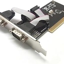 Generic PCI to 2 Ports COM 9 Pin Serial Series RS232 Card Adapter Win 7 Win 8 Vista XP-3