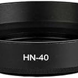 CAM-X HN-40 Thread Mount Metal Lens Hood Compatible with NIKKOR Z DX 16-50mm f/3.5-6.3 VR - Silver, NIKKOR Z DX 16-50mm f/3.5-6.3 VR can fit with 46mm Cap and 46mm Filter Metal Black On Nikon Z50 zfc-2