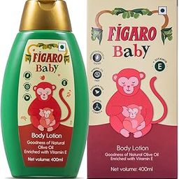 Figaro Baby Lotion | 400 ml | Natural Olive Oil | Enriched with Vitamin E | Moisturizer with Natural Formula | Paraben Free | Dermatologically Tested | Quick Absorption-image-10