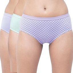 Organic Cotton Everyday Panties for Women- Soft & Stretchable Fabric, No Marks Waistband, Antibacterial & Anti Odor, Full Coverage, Plus Size, Life 2-3 Years- Hipster(3 pc)-picture-16