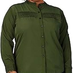 Women's Formal Pleated Solid Shirt||Casual Solid Shirt||(S to 7XL)-picture-30