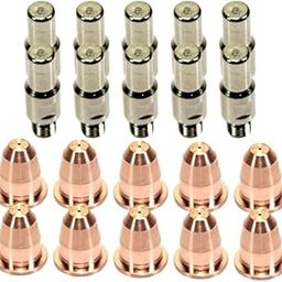 20 Pcs Plasma Cutter Electrode Tips Kit Plasma Cutter Consumables Torch Tips Nozzle Electrode For Klutch 375I 275I P400DV P300i-image-48