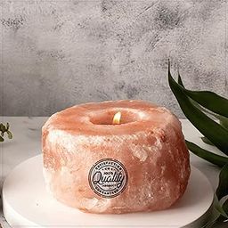 108 ELEMENTS Hand Carved Hand Made Himalayan Salt Candle Holders with Healing Properties, Purification, Spirituality, Feng Shui, Prosperity Harmony Wellness Natural Healing Ideal for Home Décor-image-56