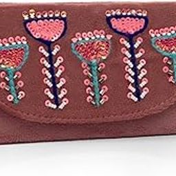Tropical Embroidered Sunglass Cover, Stylish Velvet Sunglasses Case | Soft Protective Eyewear Pouch | Magnetic Closure | Compact & Lightweight | Unisex Glasses Holder-image-86
