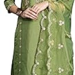 Women's Silk Blend Embroidered Straight Kurta And Pant With Dupatta Set (Kh9Gn6612)-image-75