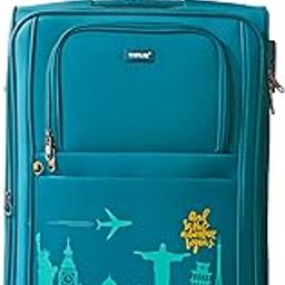 Salsa Plus Premium Polyester Soft Check-in Suitcase| TSA Lock & Lightweight 8 Wheel Spinner Dust Resistant Eco-Soft Printed Luggage Trolley Bag for Men and Women for Travel (68 CMS,Teal Color)-picture-15