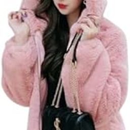 Zip Up 3D Ears Design Hooded Flannel Jacket-image-59