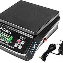 SELMEZ® Digital Electric weight machine 30kg capacity 30 kg weighing scale with double display LED screen with power adaptor kitchen scale for shop home heavy duty weight machine-1