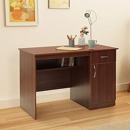 Green Soul Venue|Study & Office Table Computer Desk|Sturdy Built Quality|Engineered Wood| 3 Year Warranty|Writing Desk for Professionals | 1 Drawer, 1 Cabinet | Installation Provided (Rolex Brown)-19