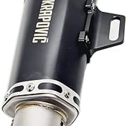 CMS Crop Universal Slip On Exhaust Silencer 36-51mm Muffler Pipe for All Motorcycle (Black Carbon)-image-105