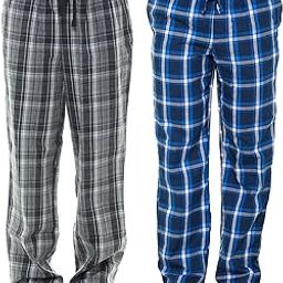 Men's Cotton Checkered Pajama for Men Track Pant | Lounge Wear Multicolors Prints Color May Vary (Assorted Pyjama) Combo Pack of 2-picture-25