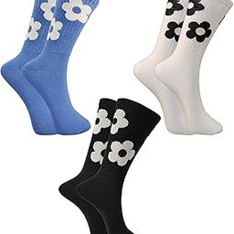 Women's Calf Length Designer Knitted Multicolor, Multi-Purpose Socks | Socks for Women (Pack of 3)-image-92