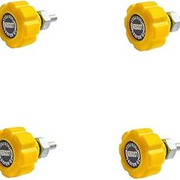Adjustable Gym Equipment Lock Knob Set, 10mm Yellow Pull Pin with Nut for Multi-Training Bars and Fitness Benches, 4-Pack-image-100