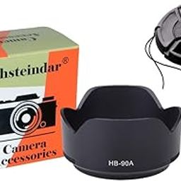 Schsteindar® (2Pcs Combo) HB-90A Lens Hood Shade for Nikon Z30 Z50 Z Fc Zfc,for Nikkor Z Dx 50-250Mm F/4.5-6.3 Vr Lens,Huipuxiang with 62mm Lens Cap-image-13