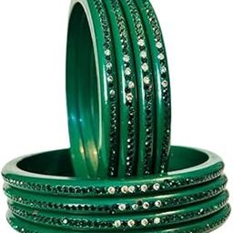 Traditional Rajasthani Lac Bangle Set for Women and Girls | Handmade Jaipuri Lakh Chudi Set with Intricate Design | Ethnic Bridal & Festive Jewelry Set of 8-image-70
