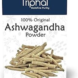 TRIPHAL Ashwagandha Powder (100g) | Organic Ayurvedic Herb For Stress, Anxiety & Strength | Non GMO | Natural and Pure | Preservative Free-image-40