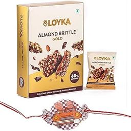Loyka Almond Brittle Gold with Motu Patlu Cartoon Kids Rakhi | Raksha Bandhan Gift Hamper for Brother-image-63