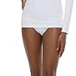 Women's Smoothies Sleek Solid Long Sleeve Rashguard with UPF 50 Snow, Medium-image-69