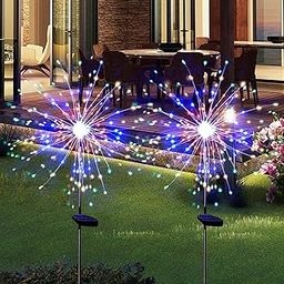 MVM Enterprise Solar Firework Light Outdoor Garden Solar Firework Lights with Colorful Fairy LED and Decorative Glowing Stakes Waterproof Outdoor for Pathway Yard Patio(1 pcs)-image-94