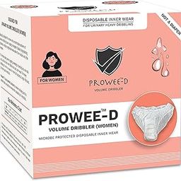 Prowee Women Disposable Briefs for Incontinence Protection | Pre-fitted with Absorbent Pad for High Flow | Prevents Rashes & Infection -Pack of 5, Size - M.-image-80