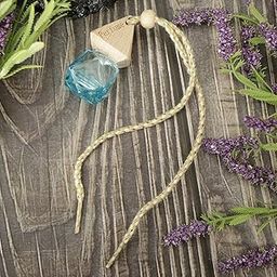 MYADDICTION Glass Hanging Car Perfume Bottle Essential Oil Fragrance Bottle Blue-42