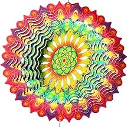 MERISHOPP Wind Spinner Creative Collection Garden Decoration for Balcony Backyard Home Green Purple-image-39