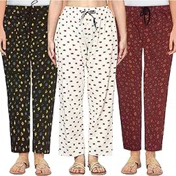 afra Printed Cotton Pyjama Combo Pack of 3-picture-6
