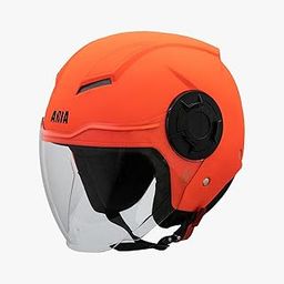 Steelbird HI-GN SBH-31 GLOSSY FLUO RED WITH PLAIN VISOR 600MM(Red,Large)-8