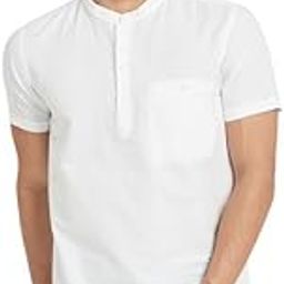 Mandarin Collar Cotton T-Shirt-image-65