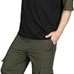 Co Ord Set Men, Tracksuit Man- Korean Outfits for Men | T-Shirt & Cargo Jogger- Stylish & Comfortable Two-Piece Set for Casual & Streetwear Look-picture-38