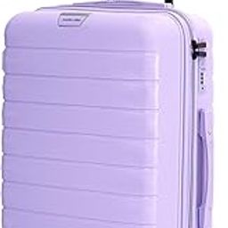 Vienna Hard-Sided Polypropylene Cabin Luggage 20 inch | 55cm | 8 Wheels Small Trolley Bag for Travel | Suitcase (Purple)-image-94