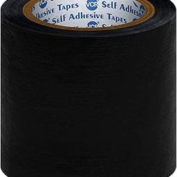 VCR Black Duct Tape - 16 Meters in Length 120mm / 5" Width - 1 Roll Per Pack - Strong Book Binding Tape - Waterproof Heavy Duty Duct Tape-image-59