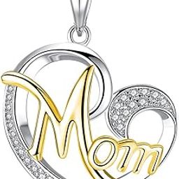Hollow Personality Charmed Love Heart Mom Pendant Necklace for Girls Women - Valentine's Day Gift-image-54