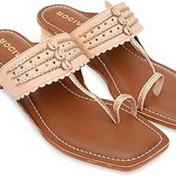 By Regal Women Block Heel Kolhapuris-44