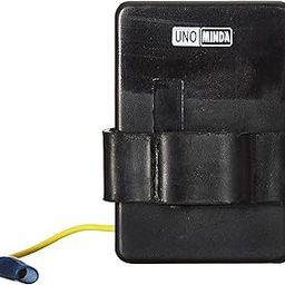 Uno Minda CD-4004 Capacitor Discharge Ignition - BLACK CASE, 4+2 PIN YELLOW COUPLER, 1 BULLET COUPLER For-HONDA-UNICORN/HERO -HUNK/CBZ XTREME/ACHEIVER-13