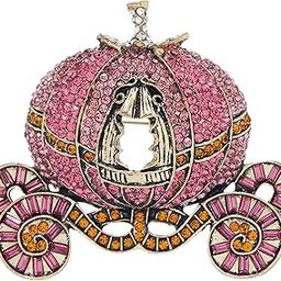 Pumpkin Carriage Brooch Pin Breastpin Women Broche for Banquet Cardigan Suit Pink-image-21