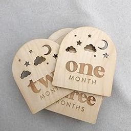 Haoser Monthly Baby Milestones Moon, Stars and Clouds | Baby Monthly Milestones, Photo Prop |baby photoshoot props|baby photo props-image-87