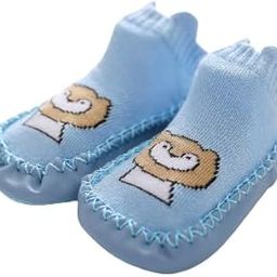 Anti-Skid leather soled Shoe Socks for Baby Boys and Baby Girls-12 to 18 months, Medium-image-24