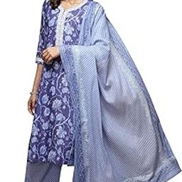 Women Cotton Straight Printed Suit Set-picture-15