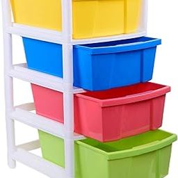 ARISTO Everest Multipurpose Plastic 4-Drawer Rack (38x30x60.90cm,Rectangular-4